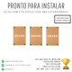 Kit 3 Placas Decorativas