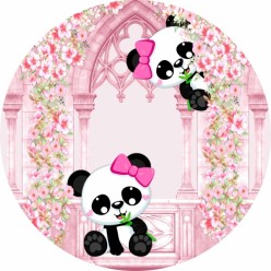 Painel Redondo Panda (Sem Emenda)