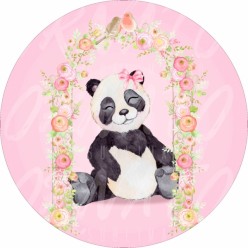 Painel Redondo Panda (Sem Emenda)