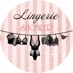 Painel Redondo Chá de Lingerie (Sem Emenda)