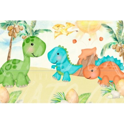 Painel Retangular Dino Baby